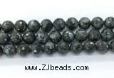 CLB1214 15.5 inches 12mm faceted round black labradorite gemstone beads