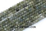 CLB1230 15.5 inches 4mm faceted round labradorite gemstone beads