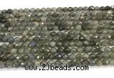 CLB1248 15 inches 4mm faceted round labradorite beads wholesale