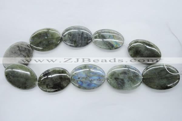 CLB137 15.5 inches 30*40mm oval labradorite gemstone beads