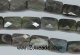 CLB195 15.5 inches 8*12mm faceted rectangle labradorite beads