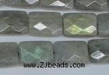 CLB197 15.5 inches 13*18mm faceted rectangle labradorite beads