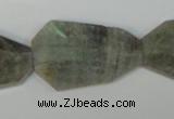 CLB207 15.5 inches 20-30mm*30-38mm faceted freeform labradorite beads