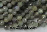 CLB21 15.5 inches 6mm faceted round labradorite gemstone beads