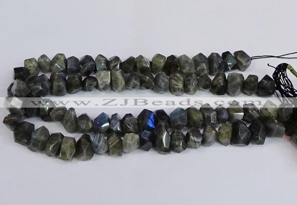 CLB232 15.5 inches 10*14mm - 13*18mm faceted nuggets labradorite beads