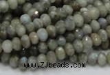 CLB28 15.5 inches 4*6mm faceted rondelle labradorite gemstone beads