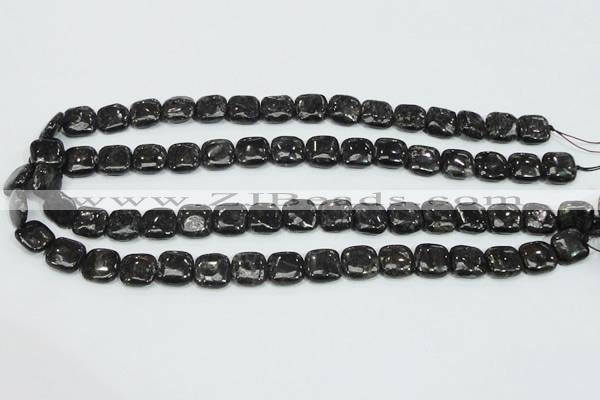CLB306 15.5 inches 12*12mm square black labradorite gemstone beads