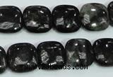 CLB307 15.5 inches 14*14mm square black labradorite gemstone beads
