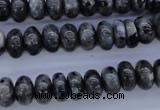 CLB328 15.5 inches 5*10mm rondelle black labradorite beads