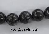 CLB355 15.5 inches 14mm round black labradorite beads wholesale