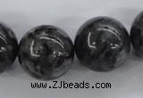 CLB358 15.5 inches 20mm round black labradorite beads wholesale