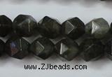 CLB452 15 inches 8mm faceted nuggets labradorite gemstone beads