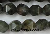 CLB453 15 inches 10mm faceted nuggets labradorite gemstone beads