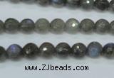 CLB511 15.5 inches 6mm faceted round labradorite gemstone beads