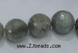 CLB52 15.5 inches 16mm faceted round labradorite gemstone beads