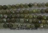 CLB609 15.5 inches 3mm faceted round AB-color labradorite beads