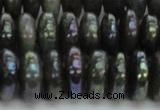 CLB621 15.5 inches 6*14mm rondelle AB-color labradorite beads
