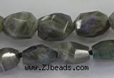 CLB766 15.5 inches 10*14mm - 12*16mm faceted nuggets labradorite beads