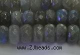 CLB774 15.5 inches 6*10mm faceted rondelle labradorite beads