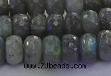 CLB775 15.5 inches 7*12mm faceted rondelle labradorite beads