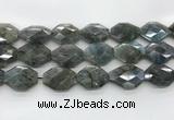 CLB798 20*28mm - 22*32mm faceted octagonal labradorite beads