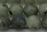 CLB865 15.5 inches 14mm faceted round AB grade labradorite beads