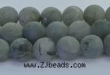 CLB873 15.5 inches 8mm round matte labradorite gemstone beads
