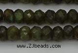 CLB957 15.5 inches 6*10mm faceted rondelle labradorite beads