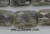 CLB96 15.5 inches 18*25mm faceted rectangle labradorite beads