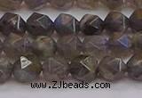 CLB973 15.5 inches 10mm faceted nuggets labradorite gemstone beads