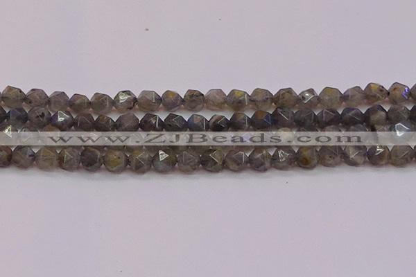 CLB974 15.5 inches 12mm faceted nuggets labradorite gemstone beads