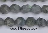 CLB981 15.5 inches 6mm faceted nuggets labradorite beads wholesale