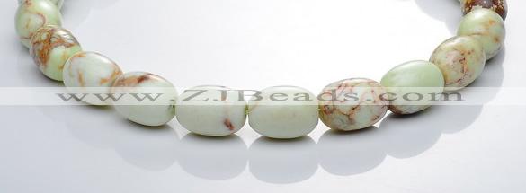 CLE01 15*20mm egg shape lemon turquoise stone beads wholesale