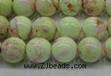 CLE201 15.5 inches 6mm round lemon turquoise beads wholesale