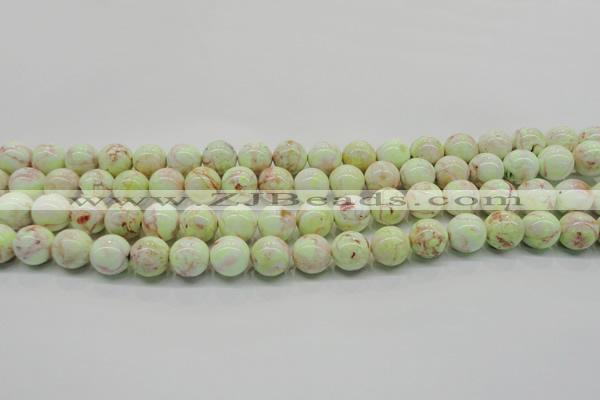 CLE201 15.5 inches 6mm round lemon turquoise beads wholesale