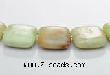 CLE24 lemon turquoise 12*12mm square gemstone beads Wholesale