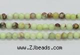 CLE30 15.5 inches 4mm round lemon turquoise beads wholesale
