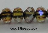 CLG43 14 inches 8*10mm faceted rondelle handmade lampwork beads