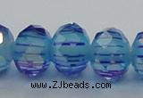 CLG46 13 inches 9*12mm faceted rondelle handmade lampwork beads