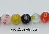 CLG500 16 inches 6mm round lampwork glass beads wholesale