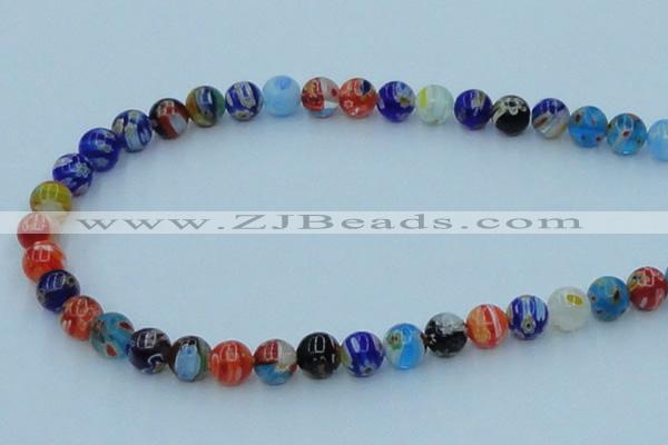 CLG501 16 inches 8mm round lampwork glass beads wholesale