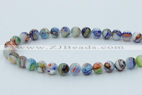 CLG510 16 inches 12mm round lampwork glass beads wholesale