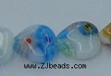 CLG525 16 inches 12*12mm heart lampwork glass beads wholesale