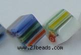 CLG530 16 inches 10*10mm cube lampwork glass beads wholesale