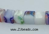 CLG531 16 inches 6*6mm cube lampwork glass beads wholesale