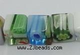 CLG532 16 inches 8*8mm cube lampwork glass beads wholesale