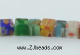 CLG566 16 inches 6*6mm cube lampwork glass beads wholesale