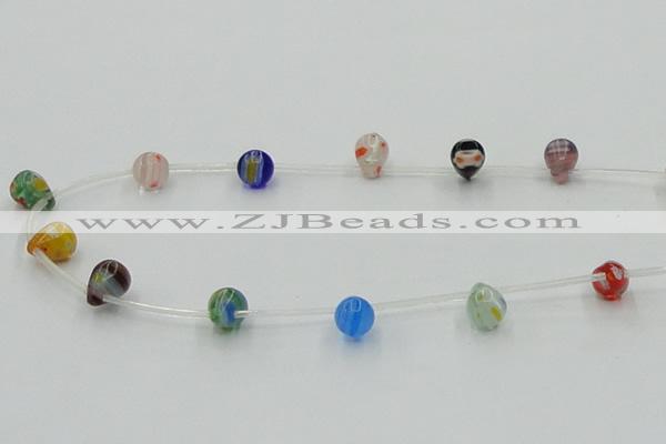 CLG573 16 inches 8*10mm teardrop lampwork glass beads wholesale