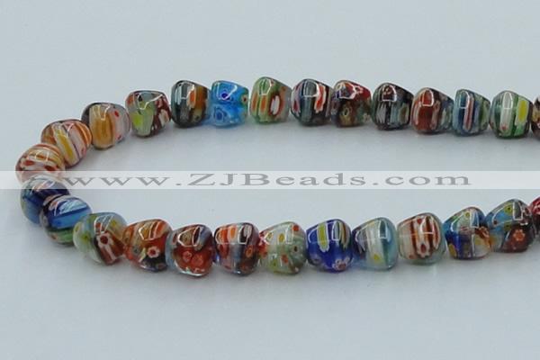 CLG574 16 inches 10*12mm apple lampwork glass beads wholesale