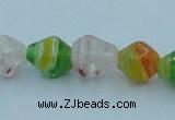 CLG577 16 inches 8*10mm rice lampwork glass beads wholesale